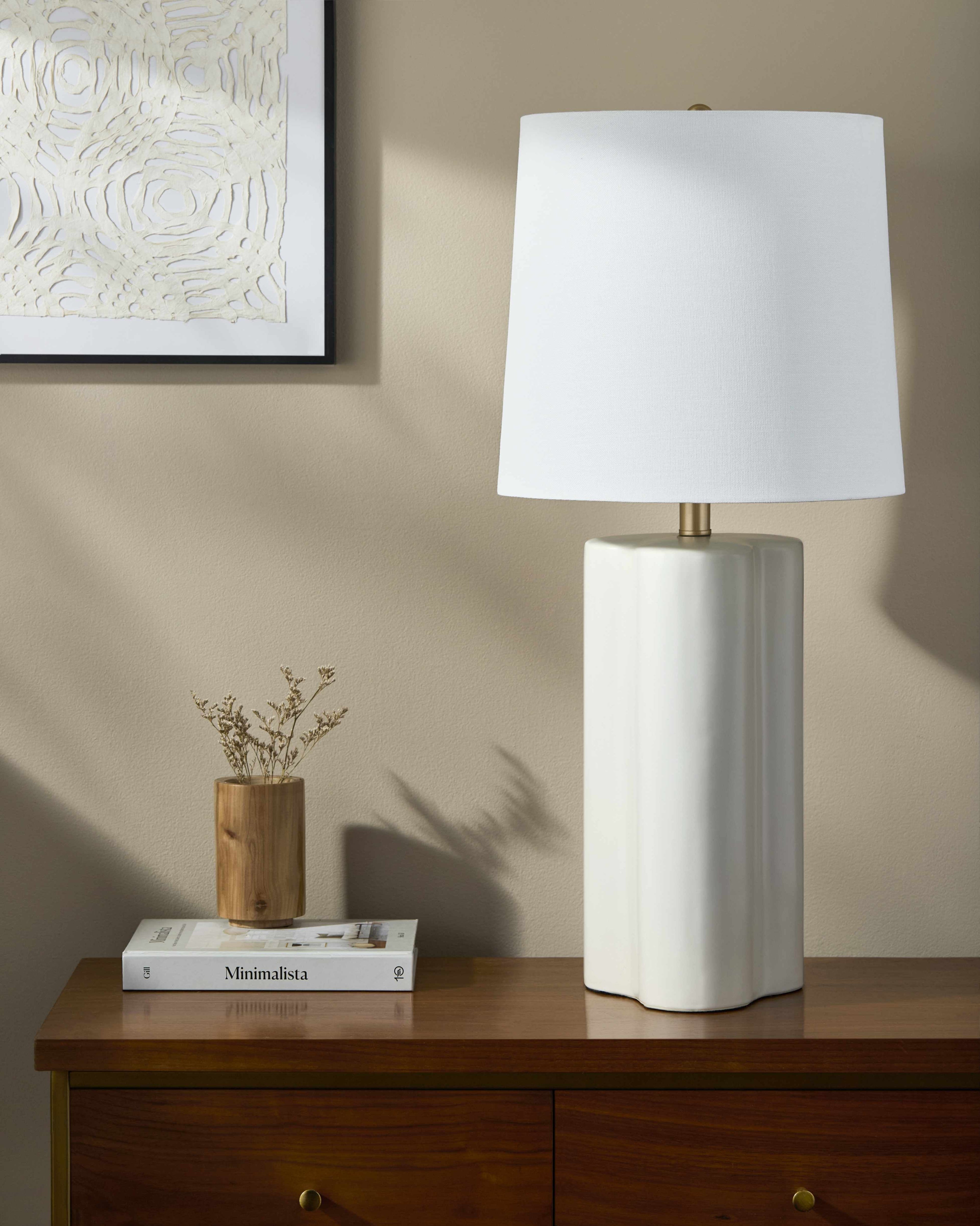 Jauharabad White Table Lamp-0